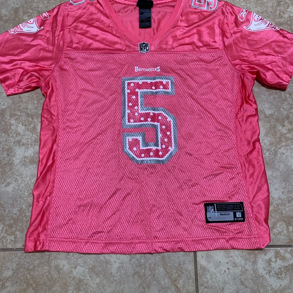 Women’s Pink Buccaneers #5 Freeman Jersey